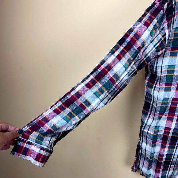 Entro Maroon Mother of Pearls Button Down Short M - Picture 3 of 9